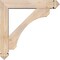 Ekena Millwork Legacy Arts and Crafts Smooth Bracket w/ Offset Brace, Douglas Fir, 5 1/2"W x 26"D x 26"H BKT0604X26X26LEC03SDF - alternate 3